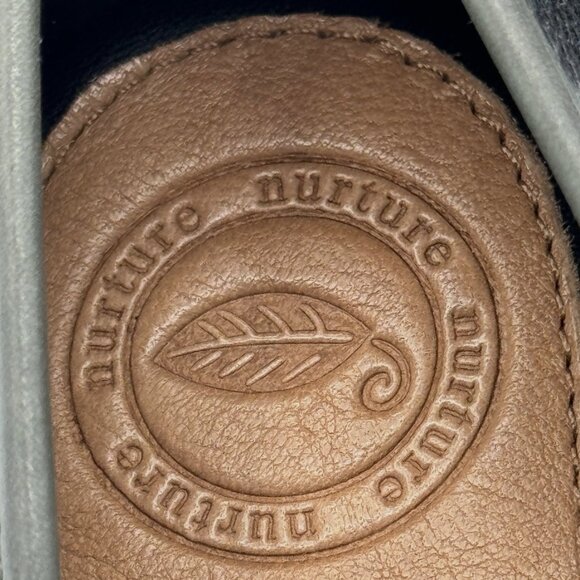 Nurture Canary 001 Black Wedge Heel Buckle Accented Shoes, Size 7-1/2 M With Box - Picture 9 of 9